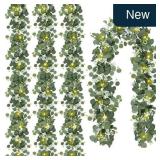 N&T 4-Pk 6FT Eucalyptus Garland w/ Lights