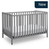 Delta 4-in-1 Crib, Grey, Greenguard Gold Certified