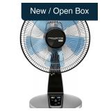 Rowenta Turbo Silence 18' Desk Fan Black 5 Speeds