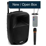 Pyle PSBT105A 1000W Portable PA Speaker, 10' Sub