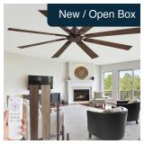 ZMISHIBO 72' Ceiling Fan 8 Blades Remote Black