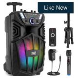Pyle 8' Portable Bluetooth PA Speaker Kit