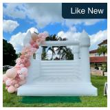 White Inflatable Bounce House 13x13x10FT