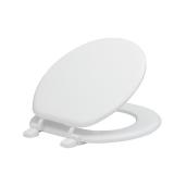 Project Source Wood Round Toilet Seat White