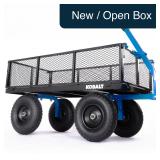 Kobalt 6-cu ft Steel Yard Cart Black