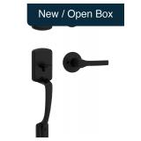 Kwikset Henley Front Door Lock Set, Matte Black