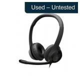 Logitech H390 Wired Headset - USB, Black