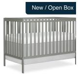 Dream On Me Synergy 5-in-1 Crib, Cool Grey