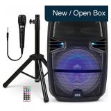 QFX PBX-616SM 15' Bluetooth Speaker, Black