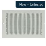 RELIABILT 10'x6' 2-Way Steel White Baseboard