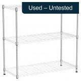 Catalina Creations 3-Shelf Chrome Rack 36x16x36