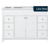 46' Vanity Cabinet Base Only 6 Drawers 2 Doors