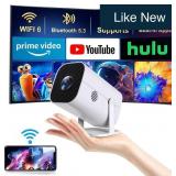 YGSKK Mini Projector Wifi 6 Bluetooth 1080P