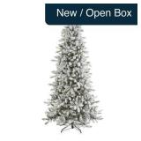 Nearly Natural 5Ft Flocked Fir Christmas Tree