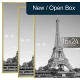 Upsimples 16x24 Gold Poster Frame 3-Pk
