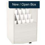 Adir Blue Print Storage Organizer 20 Slots White