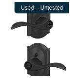 SCHLAGE Accent Keyed Entry Door Handle, Matte