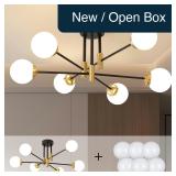 Biewalk Sputnik Ceiling Light 6-Lt Milk Glass