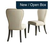 Savoy Cream Upholstered Side Chairs Set of 2