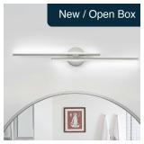 EDISLIVE 31.5in Dimmable LED Vanity Light Nickel
