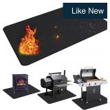 UBeesize 65x48 Under Grill Mat, Double-Sided