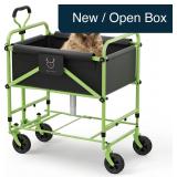 2-in-1 Dog Bath Stroller Green 5-55 lbs Portable