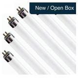 Circle 6-Pk 24' T8 17W Fluorescent Bulbs 4100K