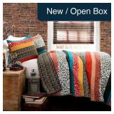Lush Decor Turquoise Stripe 3-Pc King Quilt Set