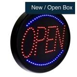 23' x 14' LED Oval Open Sign - New