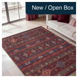 Keen Vintage Washable Area Rug 5x7 Non-Slip