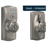 Schlage Electronic Keypad Lock, Satin Nickel