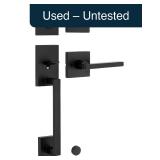 Kwikset San Clemente Dummy Handleset Matte Black