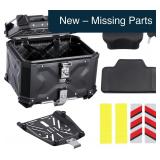 VEVOR Motorcycle Top Case 45L Aluminum Alloy