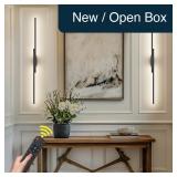 Aipsun Black Wall Sconces 2-Pk Dimmable LED