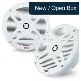 Pyle 6.5' Marine Speakers 600W - Pair - White