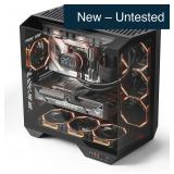 darkFlash DY470 ATX Gaming Case, Black, 4 ARGB