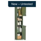 VASAGLE Tall Storage Cabinet, 11.8' W, Forest