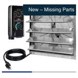 iLIVING 20' Wall Mount Exhaust Fan, 3368 CFM