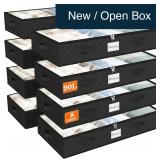 90L Under Bed Storage Bags 8-Pk, Black
