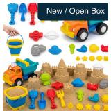 Huitem 20PCS Beach Toys Set w/ Buckets & Molds