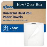 Kleenex Hard Roll Paper Towels 6-Roll 600' White