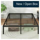 Full Size Metal Platform Bed Frame 18 Inch Black