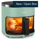 6-In-1 Green 4.5QT Glass Air Fryer