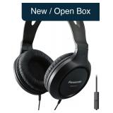 Panasonic RP-HT161M Wired Headphones Black 6.5Ft