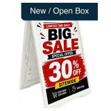 A-Frame Sidewalk Sign Double-Sided Foldable