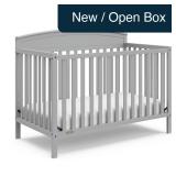 Graco Benton 5-in-1 Convertible Crib, Gray