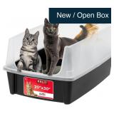 IRIS USA XX-Large High Sided Cat Litter Box, Black