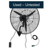 VEVOR 30' Wall Mount Fan, 3-Speed, Oscillating