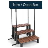3-Step Hot Tub Steps w/ Handrails 550 LB Capacity
