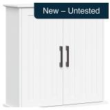 RiverRidge Monroe 2-Door Bath Wall Cabinet, White